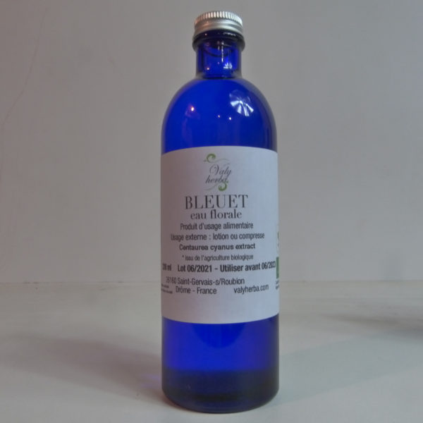 eau florale de bleuet